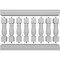 Ekena Millwork Fiberthane Oxford Balustrade Railing Kit, Style N (7 5/8" On-Center Spacing to Pass 4" Sphere Code) BALK38X060OXN - alternate 2